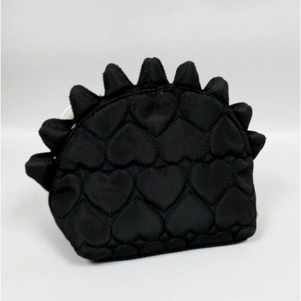 Betsey Johnson Cosmetic Hedgehog Black Pencil Case Clutch Handbag Travel Bag - Picture 4 of 4